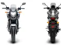 Przód i tył motocykla Honda NC 700. Szczegółowe honda nc 700 dane techniczne dostępne w opisie.