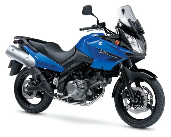 Niebieski Suzuki V-Strom 650. Poznaj jego dane techniczne i możliwości.