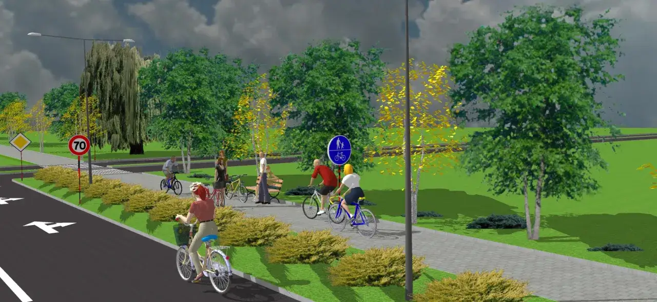 Motorower na drodze dla rowerów zakaz