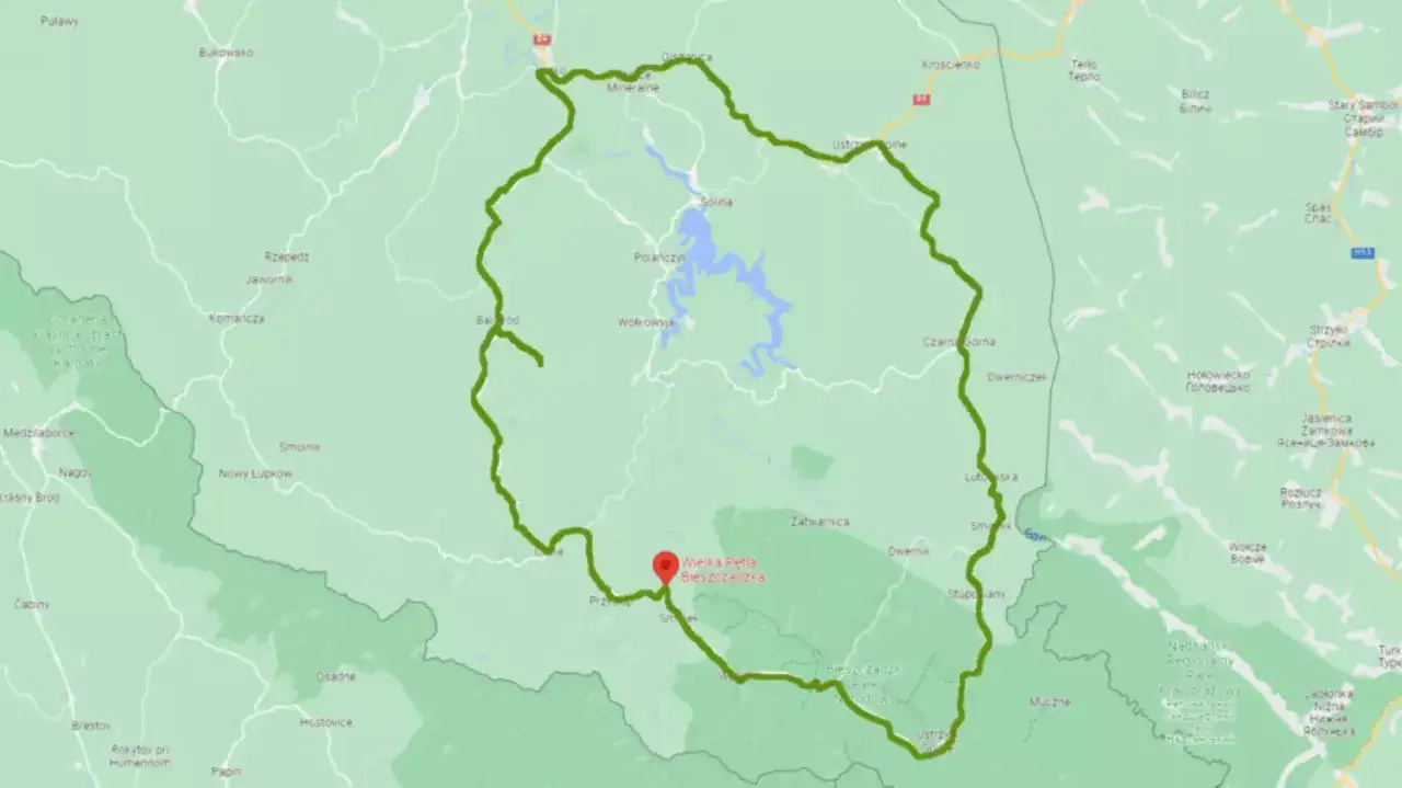 motocyklista Bieszczady widoki
